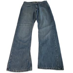 Wrangler Originals Women's Jeans 33X32 100% Cotton Relaxed Boot Button Zip